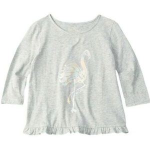 Lilly Pulitzer Heather Grey Flamingo Frazier Top
